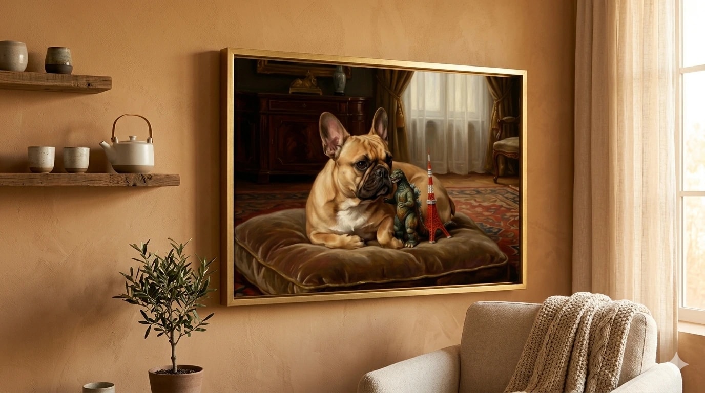 Custom fine art dog portrait